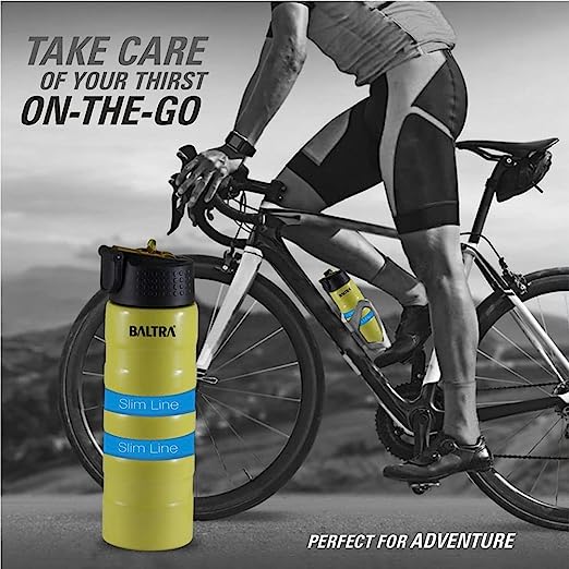 BALTRA Rigid Thermosteel Hot and Cold Water Bottle Stainless Steel Sports Vacuum Flask 650ml, green BALTRA Rigid Thermosteel Hot and Cold Water Bottle Stainless Steel Sports Vacuum Flask 650ml, green